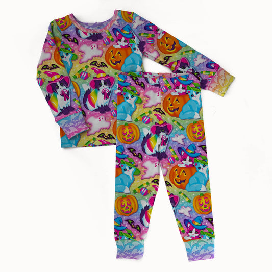 LF Neon Frights 2 piece Pajama Set - coZco bamboo pajama set