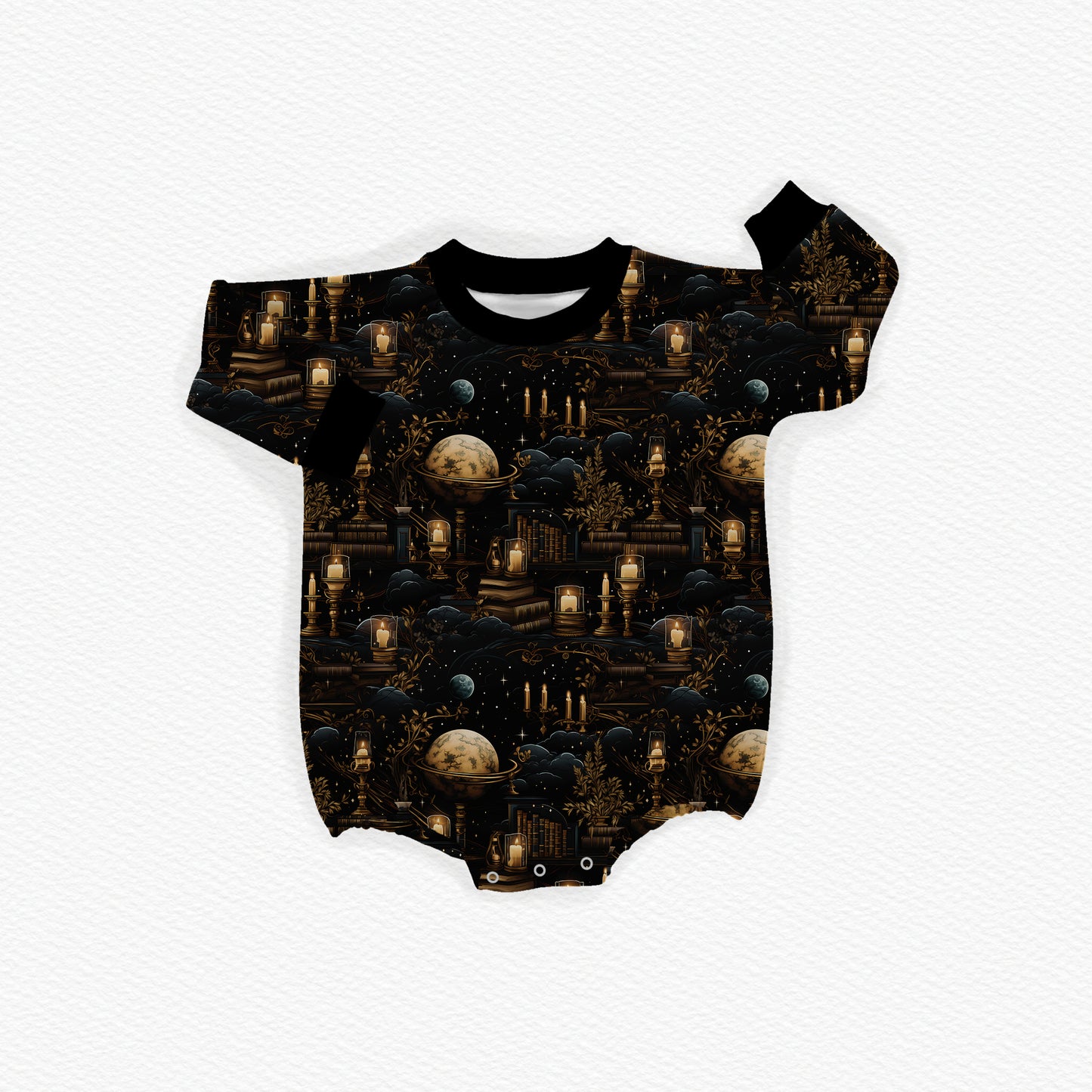 Midnight Library Oversized Bubble Romper (PREORDER – SHIPS APPROX SEPT)