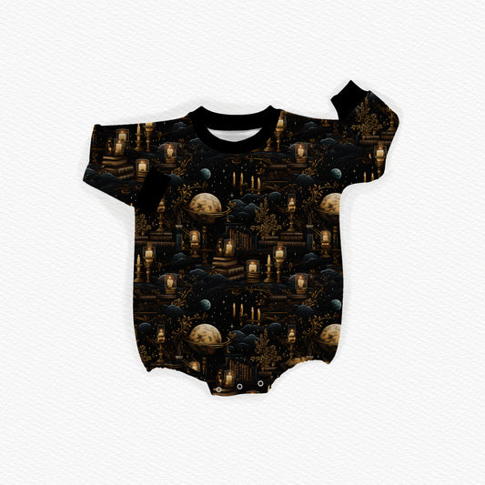 Midnight Library Oversized Bubble Romper (PREORDER – SHIPS APPROX SEPT)
