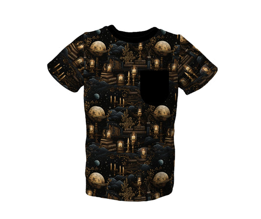 Midnight Library Pocket Tee (PREORDER – SHIPS APPROX SEPT)