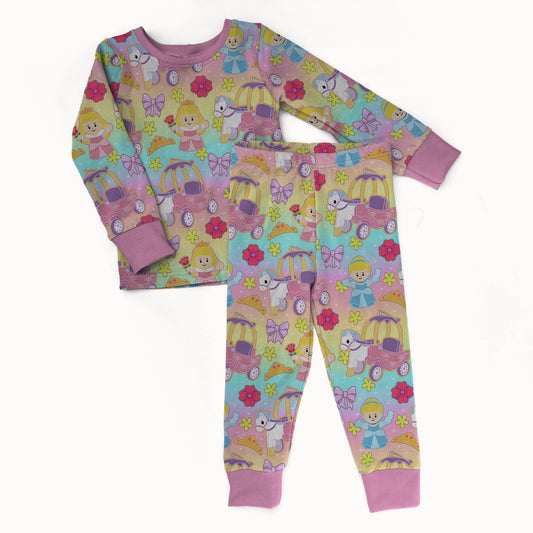 Little Royalty 2 piece Pajama Set - coZco bamboo pajama set