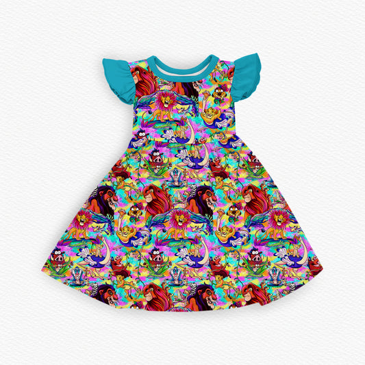 Laugh In The Face of Danger Ruffle Twirl Dress (PRESALE– SHIPS APPROX 9/23)