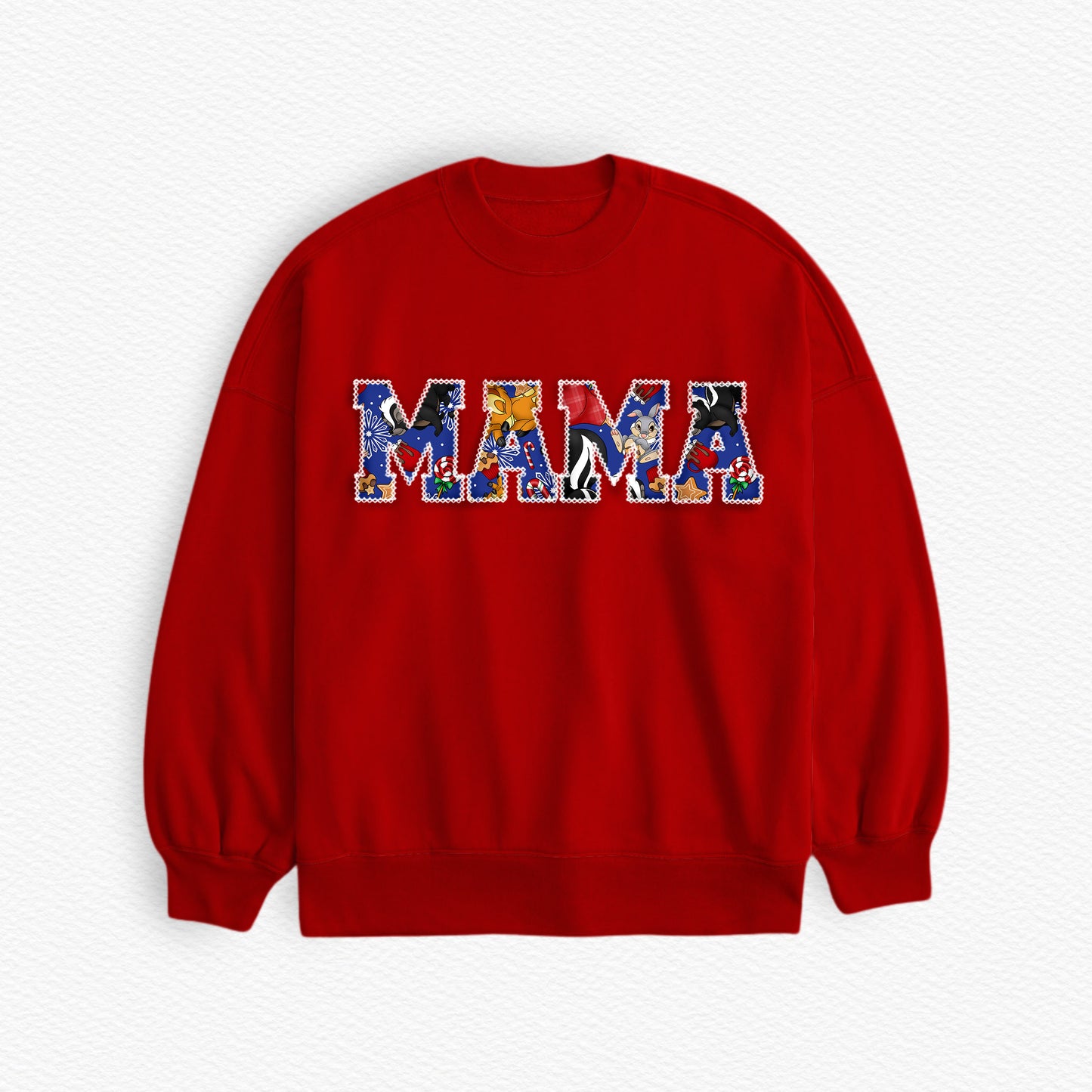 Fur & Fir "MAMA" Embroidered Sweatshirt