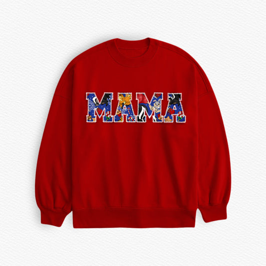 Fur & Fir "MAMA" Embroidered Sweatshirt