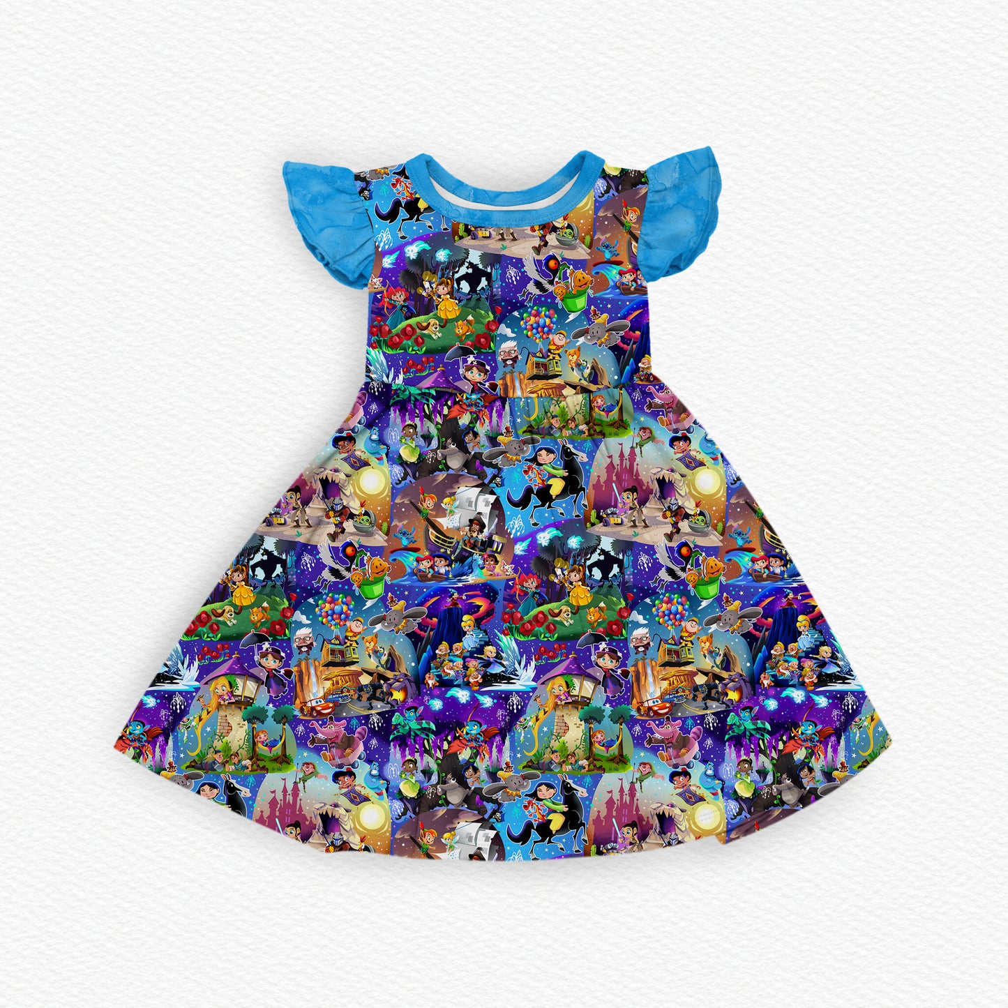 Animated Dreams Ruffle Twirl Dress (PREORDER – SHIPS APPROX OCT)