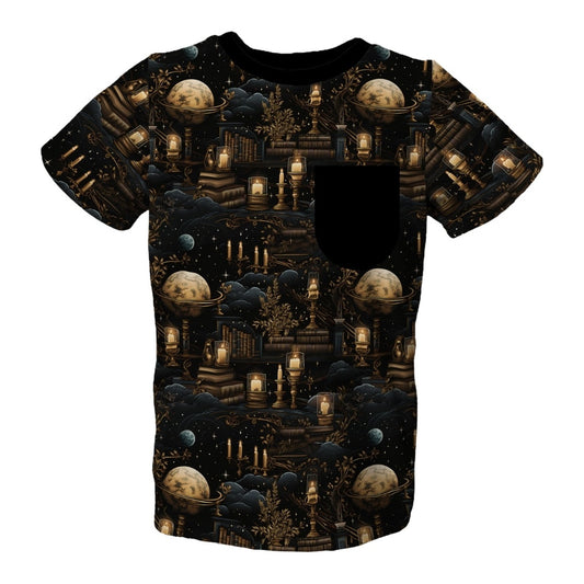 Midnight Library Pocket Tee - coZco bamboo tee