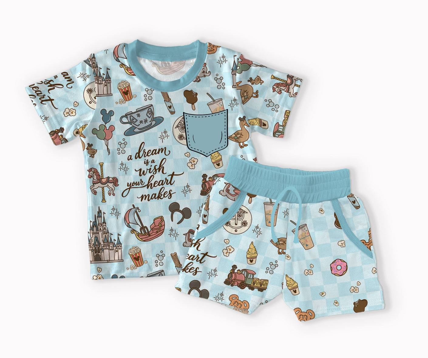Castle Magic Pocket Tee & Shorts Set (PRESALE – SHIPS NEXT WEEK)