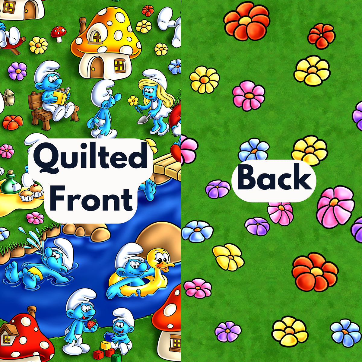 Mushroom Village 60"x85" 2.5 TOG Triple Layer Quilted Bamboo Blanket (PREORDER – SHIPS APPROX MARCH)