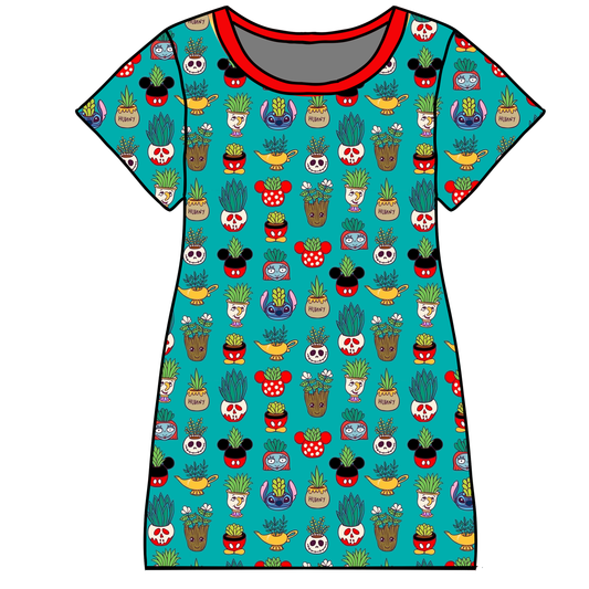 Magical Succulents Women's Nightgown (PREORDER – SHIPS APPROX DEC)
