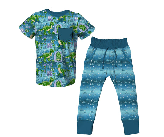 Doing My Best Short Sleeve Jogger Set (PREORDER – SHIPS APPROX AUGUST)