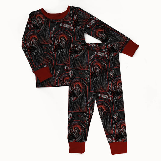 Scary Nights 2 piece Pajama Set - coZco bamboo pajama set
