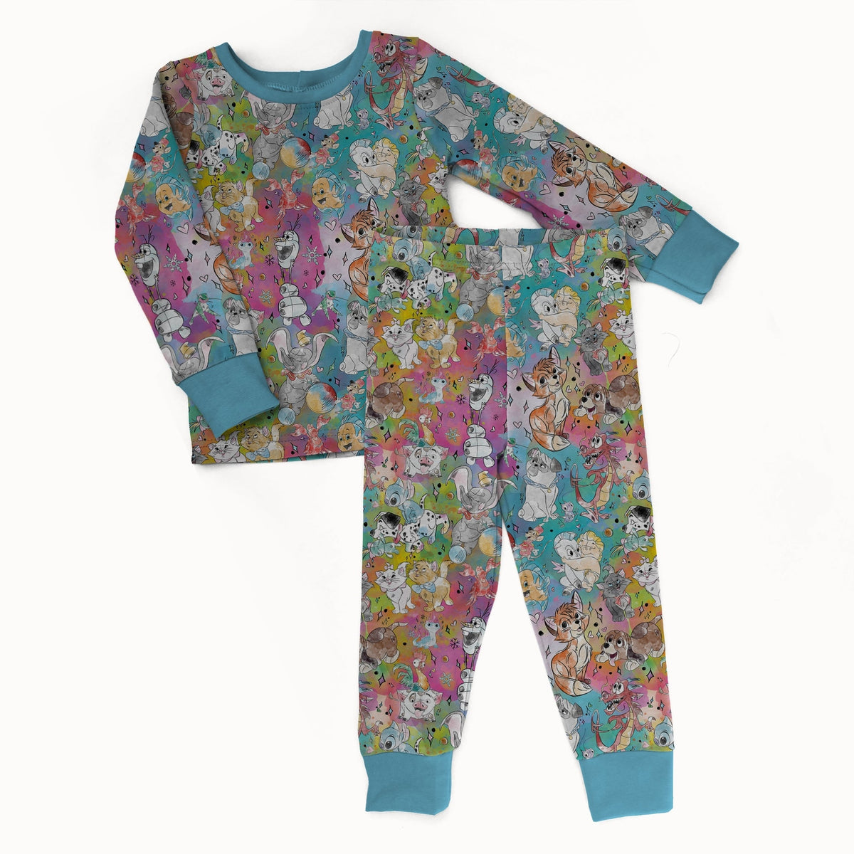 Sidekick Chaos 2 piece Pajama Set - coZco bamboo pajama set