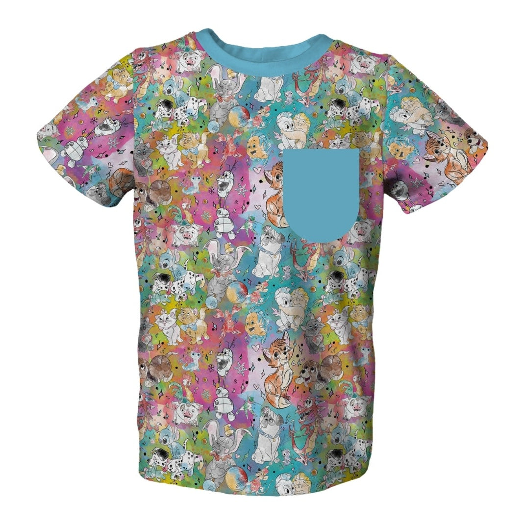 Sidekick Chaos Pocket Tee - coZco bamboo tee