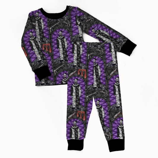 Silent Smiles 2 piece Pajama Set - coZco bamboo pajama set
