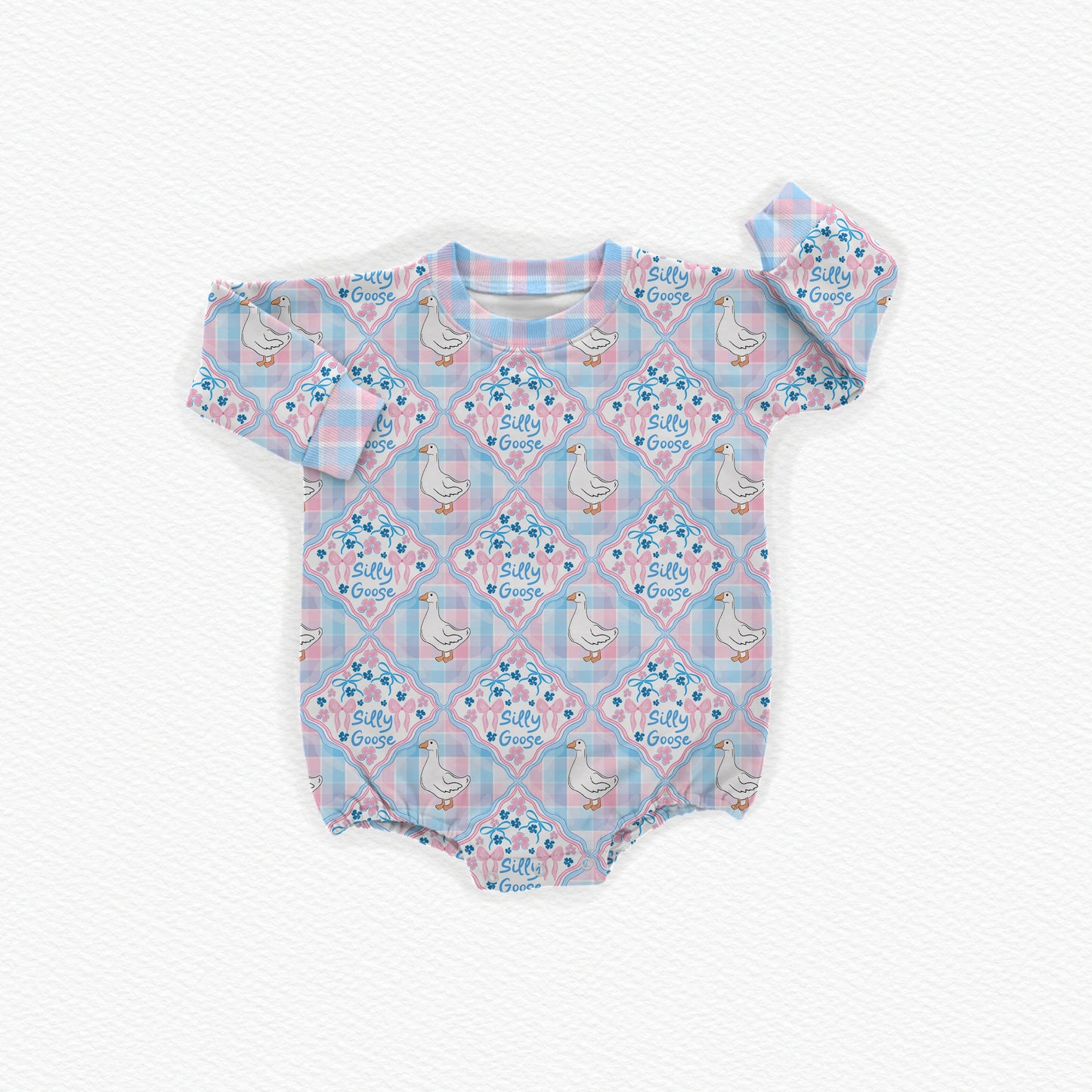 Silly Goose Oversized Bubble Romper (PREORDER – SHIPS APPROX OCT)