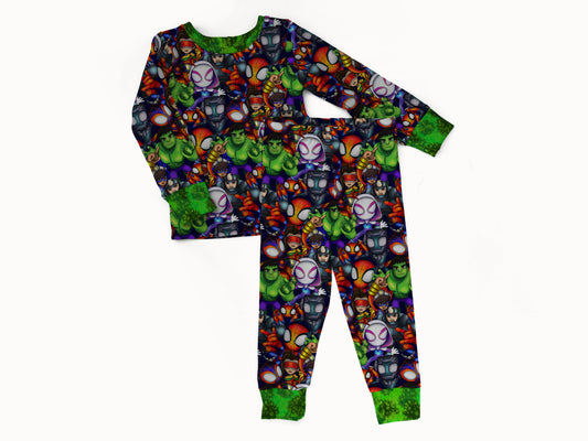 Hero Friends 2 piece Pajama Set (PREORDER – SHIPS APPROX DEC)
