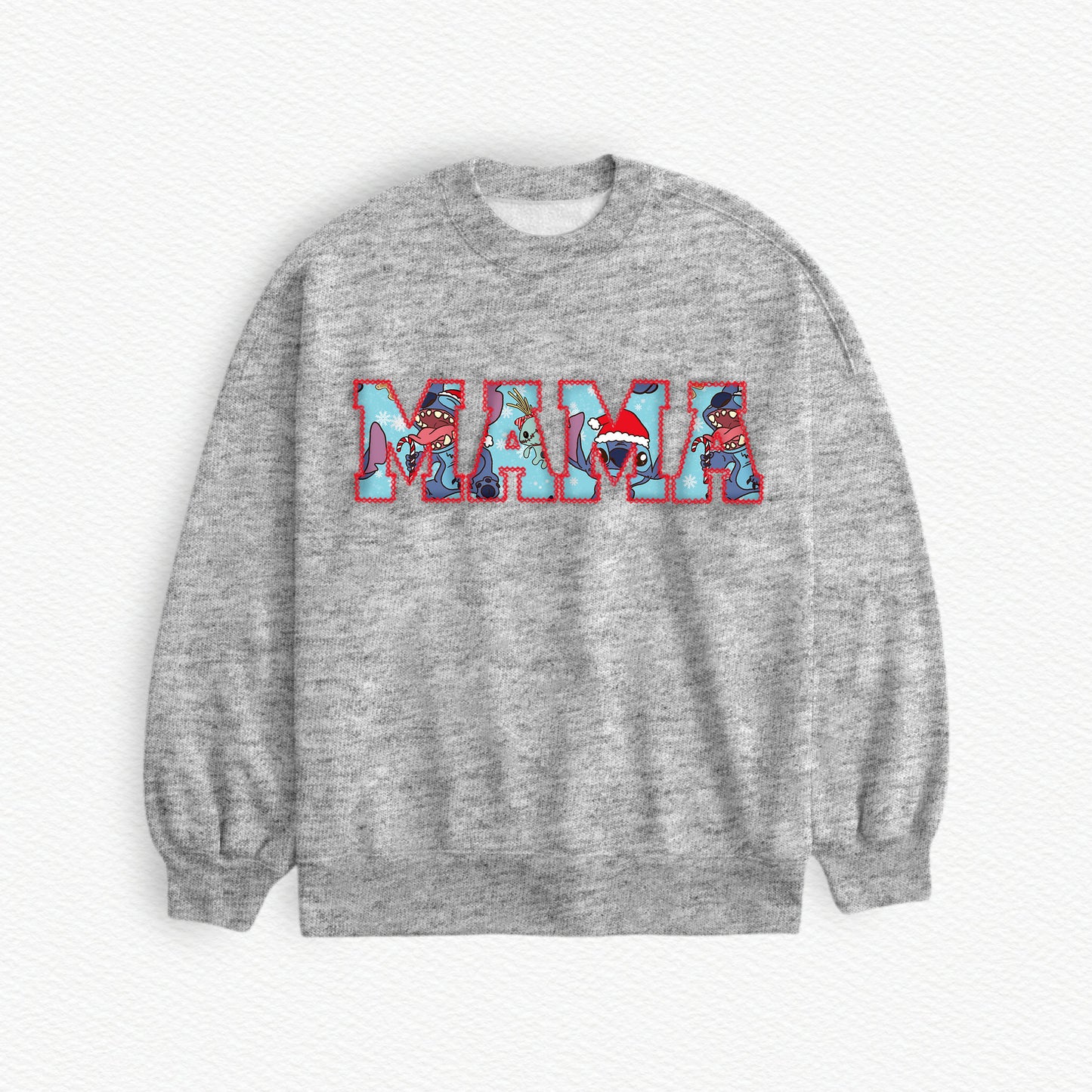 Stitchmas "MAMA" Embroidered Sweatshirt