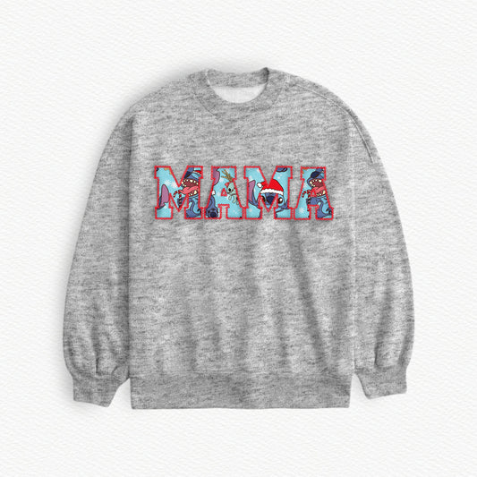 Stitchmas "MAMA" Embroidered Sweatshirt