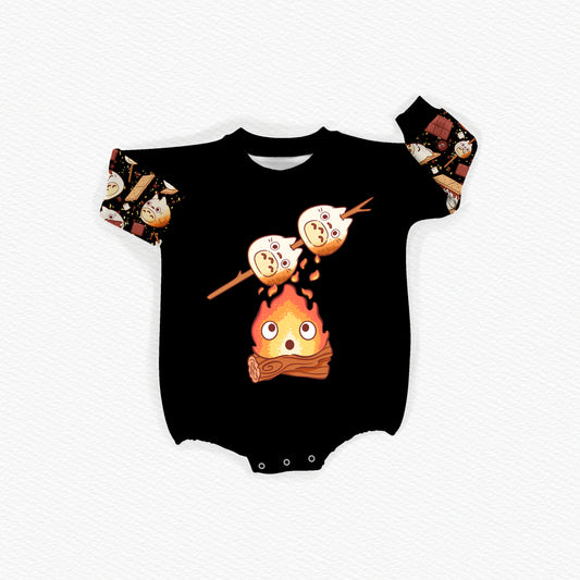 Soot & S’mores Oversized Bubble Romper (PREORDER – SHIPS APPROX OCT)