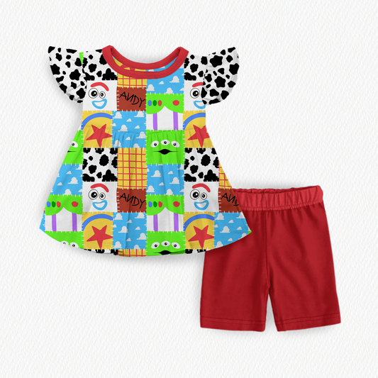 You Are A Toy! Ruffle Peplum + Biker Set (PREORDER – SHIPS APPROX EARLY JUNE)