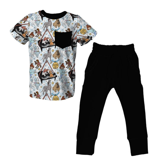 Why Shouldn't I Short Sleeve Jogger Set - coZco bamboo pajama set