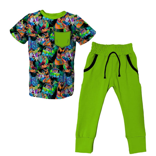 Zoinks Short Sleeve Jogger Set - coZco bamboo pajama set